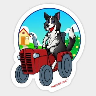 Tractor Critters Border Collie Sticker